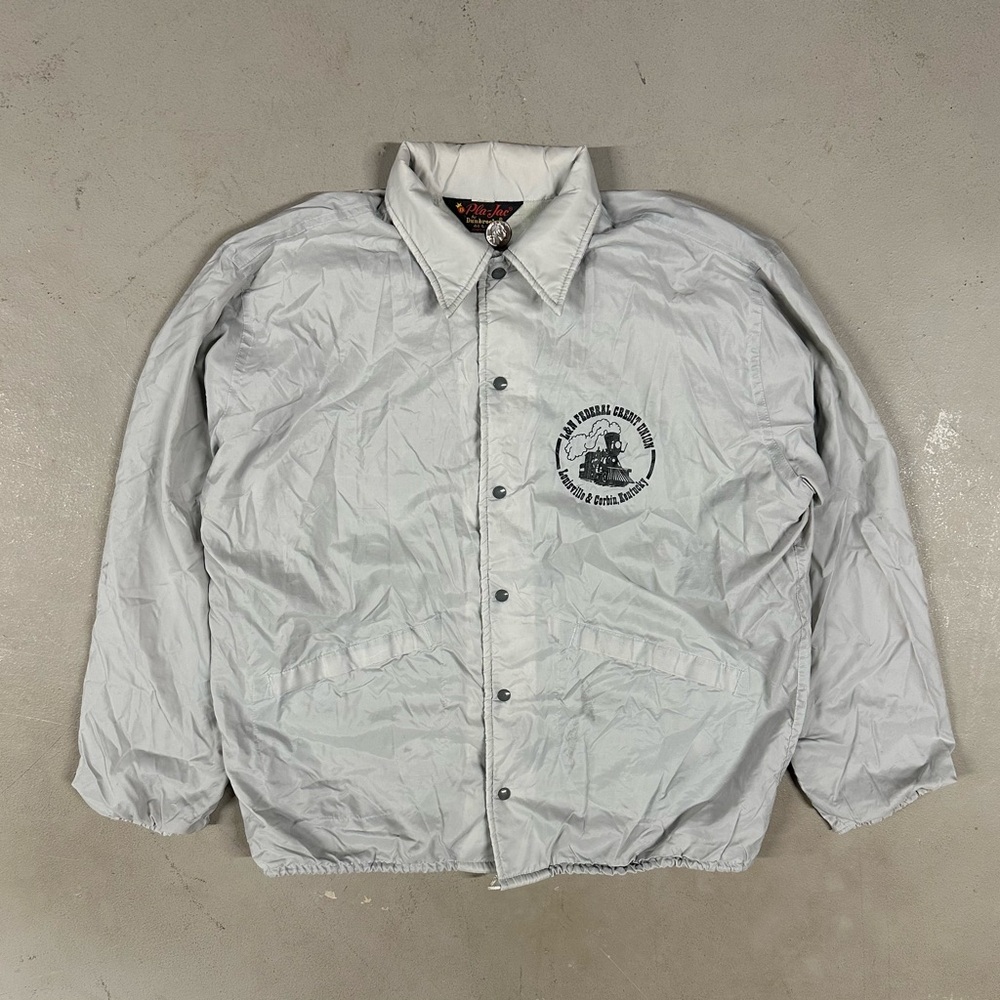 Vintage 80s Pla-Jac by Dunbrooke True Vintage Retro Essential Satin Jacket